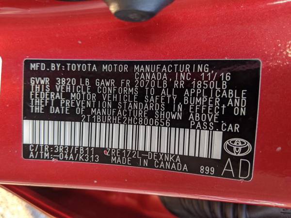 2017 Toyota Corolla LE SKU:HC800656 Sedan - cars & trucks - by... for sale in Pinellas Park, FL – photo 24