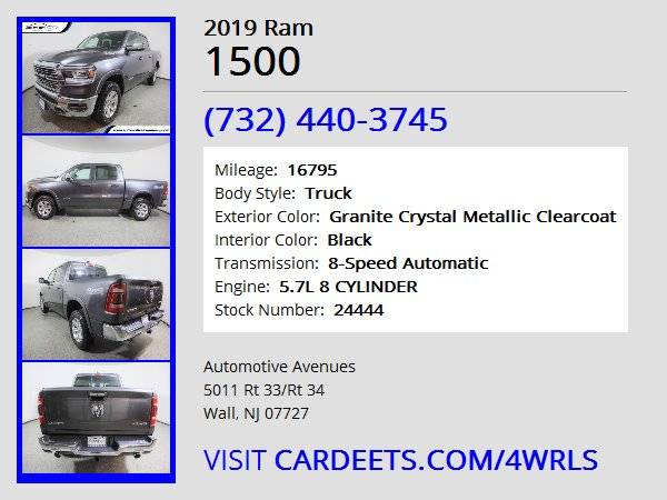 2019 Ram 1500, Granite Crystal Metallic Clearcoat - cars & trucks -... for sale in Wall, NJ – photo 22