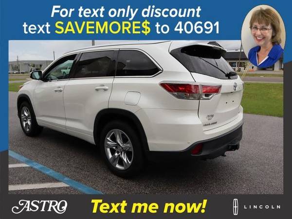 2014 Toyota Highlander Blizzard Pearl Current SPECIAL! - cars & for sale in Pensacola, FL – photo 4