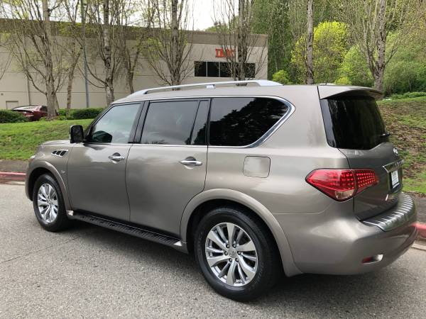 2016 Infiniti QX80 4WD - Clean title, Low Miles, Loaded, Third Row for sale in Kirkland, WA – photo 7