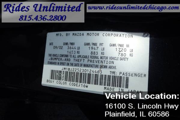 2003 Mazda Protege ES - cars & trucks - by dealer - vehicle... for sale in Plainfield, IL – photo 19