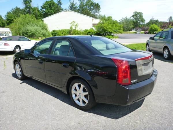 2004 CADILLAC CTS CLEAN LOADED BLACK ON BLACK LEATHER ROOF NICE CAR for sale in Milford, ME – photo 3