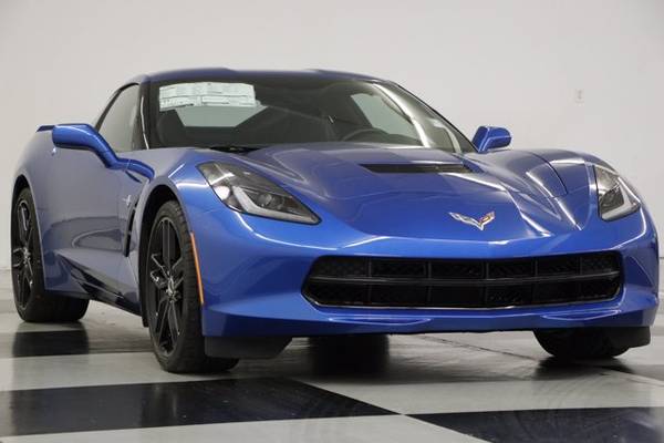 LEATHER! MANUAL! 2014 Chevy CORVETTE STINGRAY Z51 1LT Coupe Blue for sale in clinton, OK – photo 18