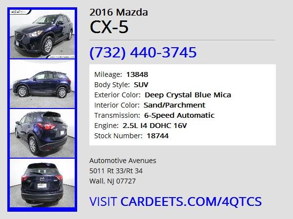 2016 Mazda CX-5, Deep Crystal Blue Mica for sale in Wall, NJ – photo 22