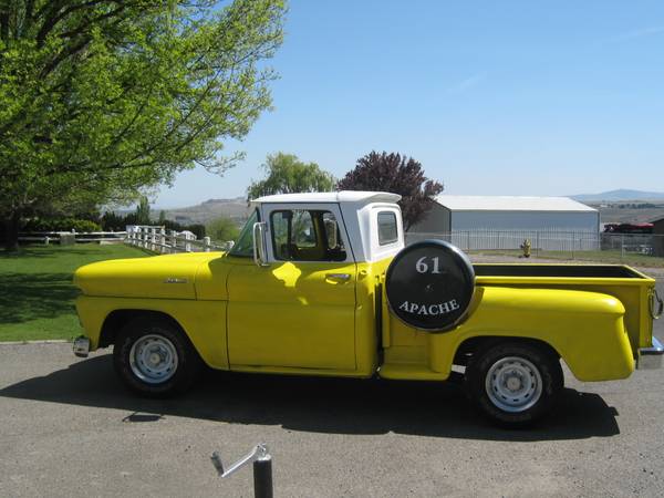 CLASSIC 1961 CHEVY APACHE STEP SIDE SHORT BED - - by for sale in Kennewick, WA – photo 2