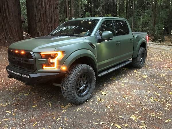 ONE OF A KING RAPTOR with MILITARY GREEN WRAP over white - cars & for sale in San Carlos, CA – photo 10
