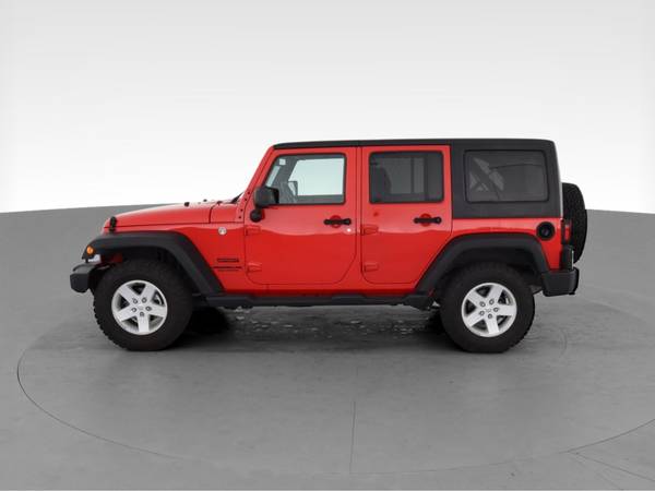 2017 Jeep Wrangler Unlimited Sport SUV 4D suv Red - FINANCE ONLINE -... for sale in Palmdale, CA – photo 5