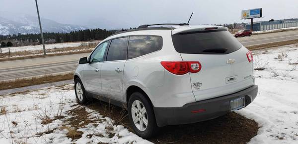 Super clean 2012 Chevy Traverse LTZ Awd, 124k, transferable warranty for sale in victor, MT – photo 3