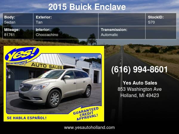 2015 Buick Enclave Leather - cars & trucks - by dealer - vehicle... for sale in Holland , MI – photo 24