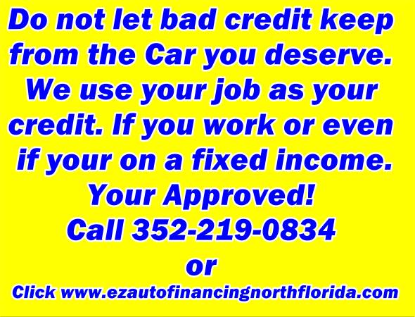 GUARANTEED AUTO LOANS!! WE FINANCE ALL CREDIT* Your Job Is Your... for sale in Gainesville, FL – photo 8