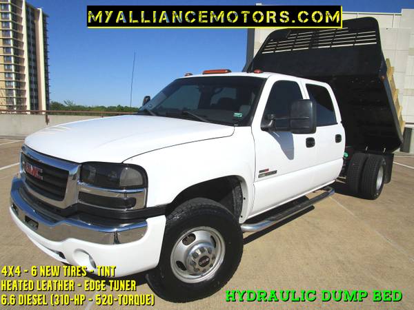 10, 000 DUMP BED! GMC 3500 Dually 4x4 DIESEL Leather TUNER tint for sale in Other, MO