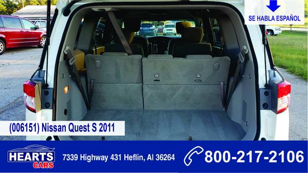 Nissan Quest S 2011-VERY PRETTY (006151) - cars & trucks - by dealer... for sale in Heflin, AL – photo 5