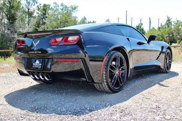 2014 CHEVROLET CORVETTE Z51 - 7 SPEED MANUAL - LOW MILES - BLK ON BLK! for sale in Liberty Hill, TX – photo 9