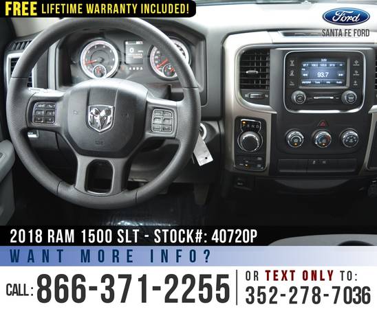 2018 Ram 1500 SLT 4WD *** Cruise Control, Camera, Bluetooth *** -... for sale in Alachua, AL – photo 10