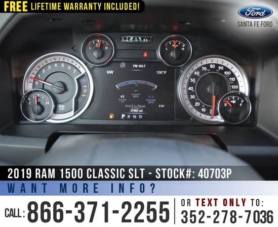 *** 2019 RAM 1500 CLASSIC SLT *** Bedliner - Camera - Cruise Control... for sale in Alachua, GA – photo 15