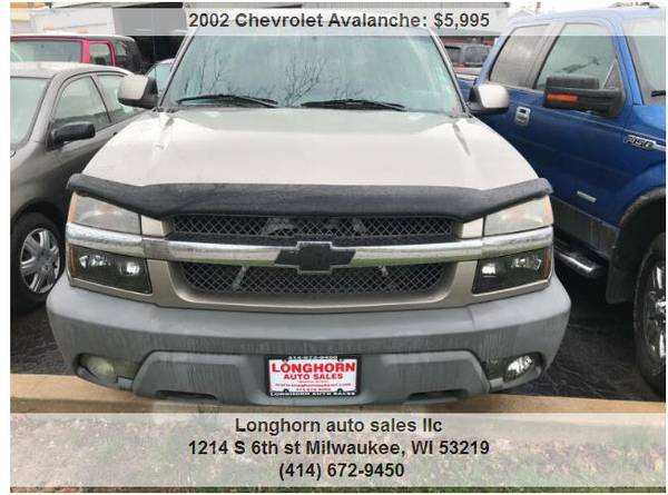 2002 CHEVROLET AVALANCHE - - by dealer - vehicle for sale in milwaukee, WI