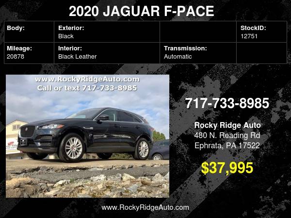 2020 JAGUAR F-PACE PRESTIGE AWD - cars & trucks - by dealer -... for sale in Ephrata, PA – photo 24