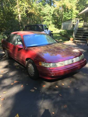 1995 Mercury Sable GS 4 Door Sedan 3.0 Liter Red with Grey Interior for sale in STAMFORD, CT – photo 2