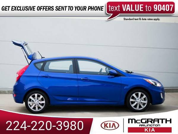 2012 Hyundai Accent GS hatchback Ultra Black for sale in Palatine, IL