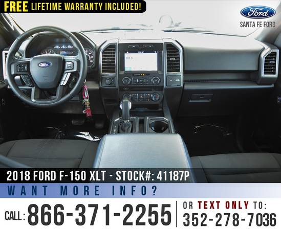 2018 FORD F150 XLT 4WD Touchscreen - Camera - Cruise Control for sale in Alachua, FL – photo 14