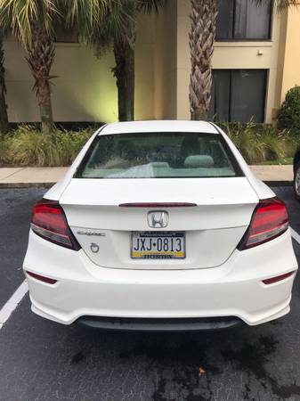 2015 Honda Civic coupe EX white for sale in Altamonte Springs, FL – photo 3