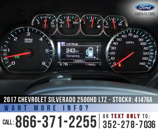 2017 CHEVROLET SILVERADO 2500HD LTZ 4WD - Bluetooth - Camera for sale in Alachua, FL – photo 15
